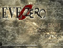 Title screen of EVE Zero: Ark of the Matter on the Sony Playstation.