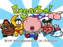 Title screen of Engacho! on the Sony Playstation.