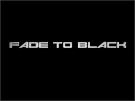 Title screen of Fade To Black on the Sony Playstation.