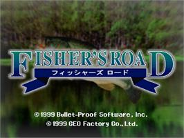 Title screen of Fisher's Road on the Sony Playstation.