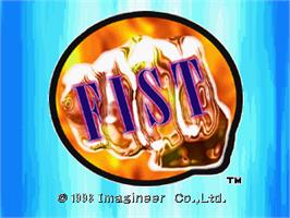 Title screen of Fist on the Sony Playstation.