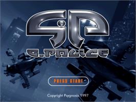 Title screen of G-Police on the Sony Playstation.