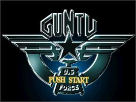 Title screen of Guntu Western Front June, 1944 on the Sony Playstation.