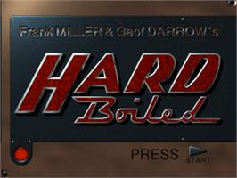 Title screen of Hard Boiled on the Sony Playstation.