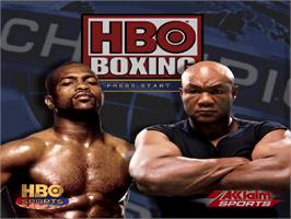 Title screen of Hbo Boxing on the Sony Playstation.