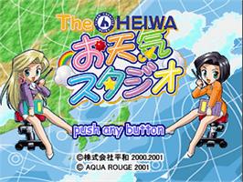 Title screen of Heiwa - Otenki Studio, The on the Sony Playstation.
