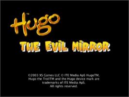 Title screen of Hugo: The Quest for the Sunstones on the Sony Playstation.