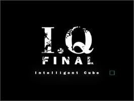 Title screen of I.q. - Intelligent Qube on the Sony Playstation.