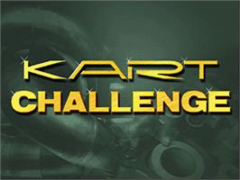 Title screen of Kart Challenge on the Sony Playstation.