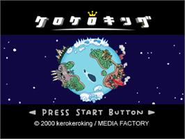 Title screen of Kero Kero King on the Sony Playstation.