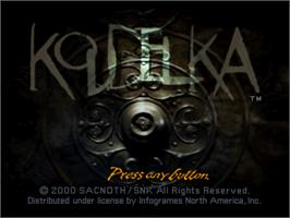 Title screen of Koudelka on the Sony Playstation.