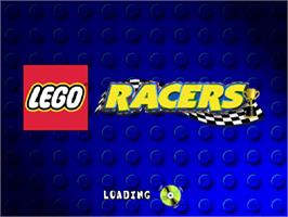 Title screen of Lego Racers on the Sony Playstation.
