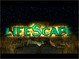 Title screen of Lifescape - Seimei 40 Okunen Haruka Na Tabi on the Sony Playstation.