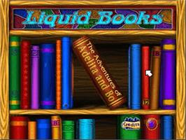 Title screen of Lightspan - Liquid Books 4 - The Adventures Of Adelita And Bo on the Sony Playstation.