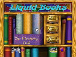 Title screen of Lightspan - Liquid Books 6 - The Wandering Path on the Sony Playstation.