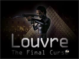 Title screen of Louvre - L'ultime Malediction on the Sony Playstation.