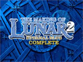 Title screen of Lunar 2: Eternal Blue Complete on the Sony Playstation.