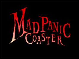 Title screen of Mad Panic Coaster on the Sony Playstation.