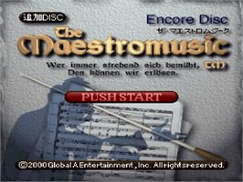Title screen of Maestromusic - Encore Disc, The on the Sony Playstation.