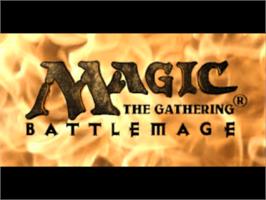 Title screen of Magic: The Gathering - Battlemage on the Sony Playstation.