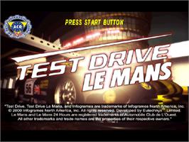 Title screen of Mans 24 Hours, Le on the Sony Playstation.