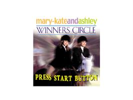 Title screen of Mary-kate And Ashley - Winners Circle on the Sony Playstation.