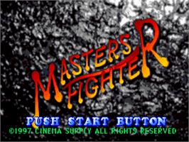 Title screen of Master's Fighter, The on the Sony Playstation.
