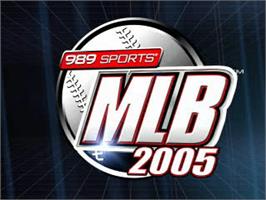 Title screen of Mlb 2005 on the Sony Playstation.