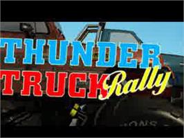 Title screen of Monster Trucks on the Sony Playstation.