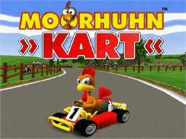 Title screen of Moorhuhn Kart on the Sony Playstation.