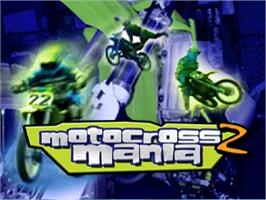 Title screen of Motocross Mania 2 on the Sony Playstation.