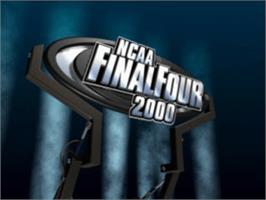 Title screen of NCAA Final Four 2000 on the Sony Playstation.