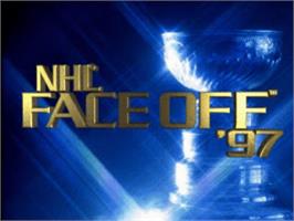 Title screen of NHL FaceOff '97 on the Sony Playstation.