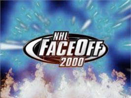 Title screen of NHL FaceOff 2000 on the Sony Playstation.