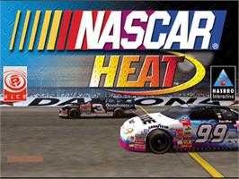 Title screen of Nascar Heat on the Sony Playstation.