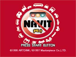 Title screen of Navit on the Sony Playstation.