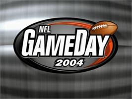 Title screen of Nfl Gameday 2004 on the Sony Playstation.