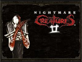 Title screen of Nightmare Creatures 2 on the Sony Playstation.
