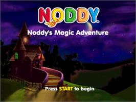 Title screen of Noddy's Magic Adventure on the Sony Playstation.
