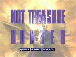 Title screen of Not Treasure Hunter on the Sony Playstation.