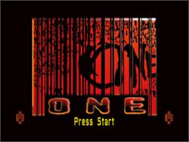 Title screen of One on the Sony Playstation.