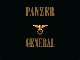 Title screen of Panzer General on the Sony Playstation.