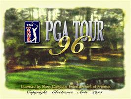 Title screen of Pga Tour 96 on the Sony Playstation.