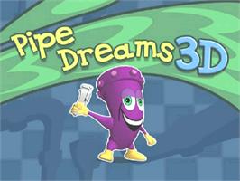 Title screen of Pipe Mania 3d on the Sony Playstation.