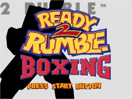 Title screen of Ready 2 Rumble Boxing: Round 2 on the Sony Playstation.
