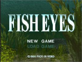 Title screen of Reel Fishing on the Sony Playstation.