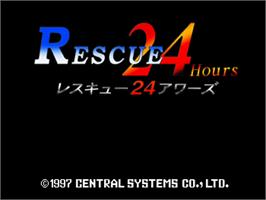 Title screen of Rescue 24 Hours on the Sony Playstation.
