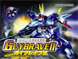 Title screen of Ridegear Guybrave 2 on the Sony Playstation.