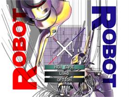 Title screen of Robot X Robot on the Sony Playstation.