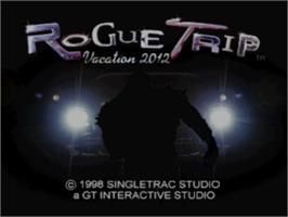 Title screen of Rogue Trip: Vacation 2012 on the Sony Playstation.